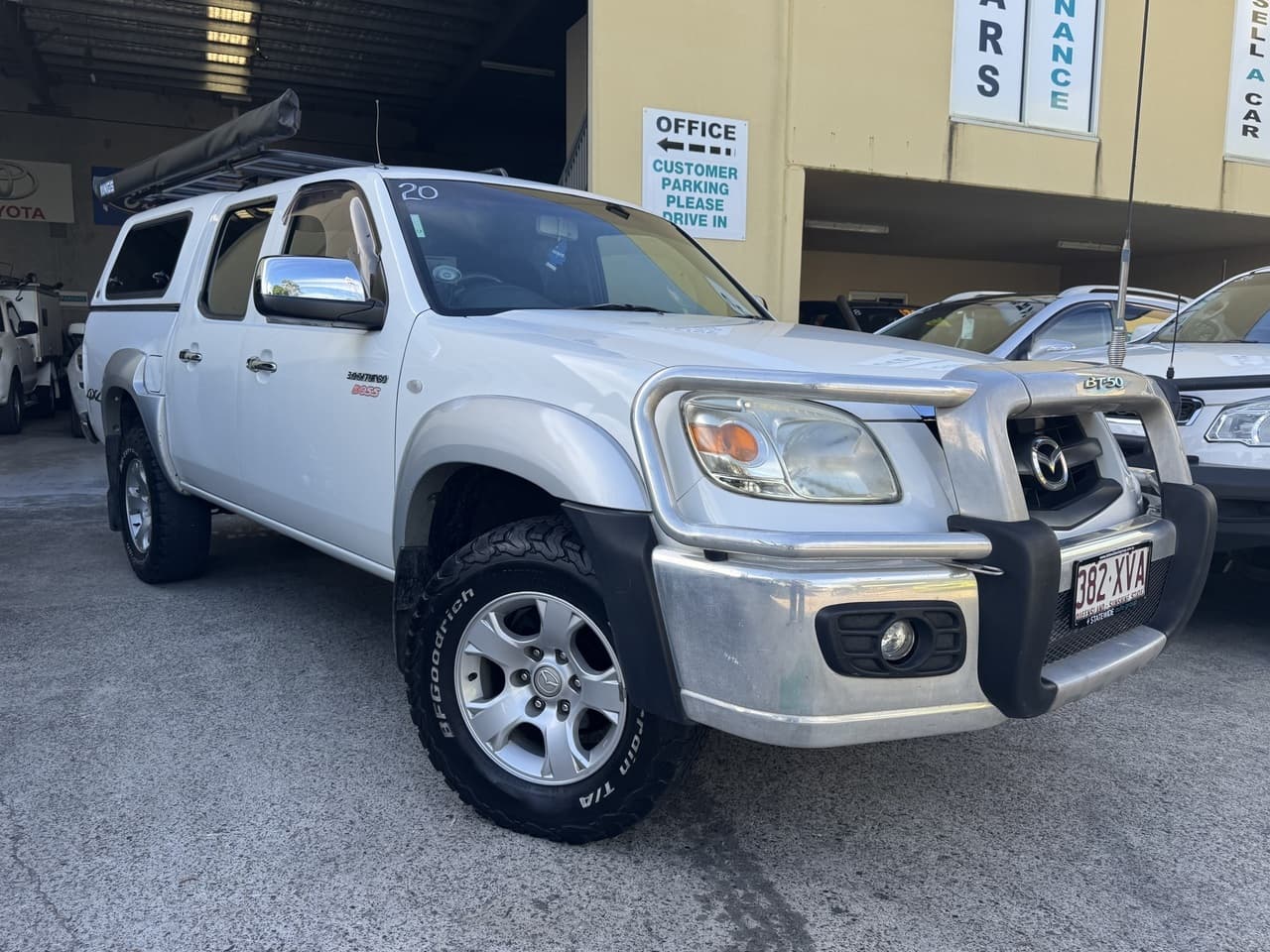 2009 Mazda BT-50 09 Upgrade Boss B3000 SDX (4x4) White 5 Speed Manual Dual Cab Pick-up