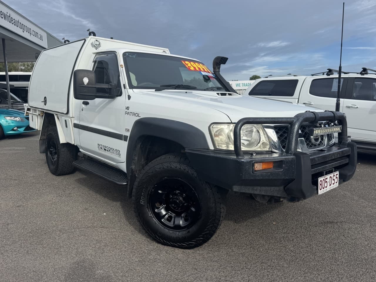 2010 Nissan Patrol GU 6 MY10 DX White 5 Speed Manual Cab Chassis