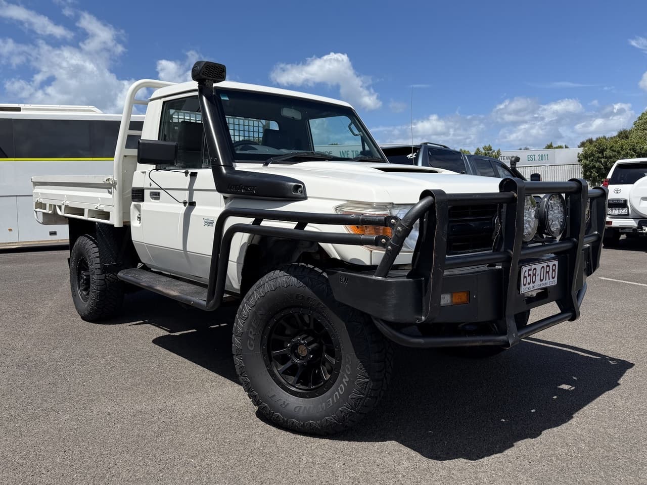 2015 Toyota Landcruiser VDJ79R Workmate White 5 Speed Manual Cab Chassis